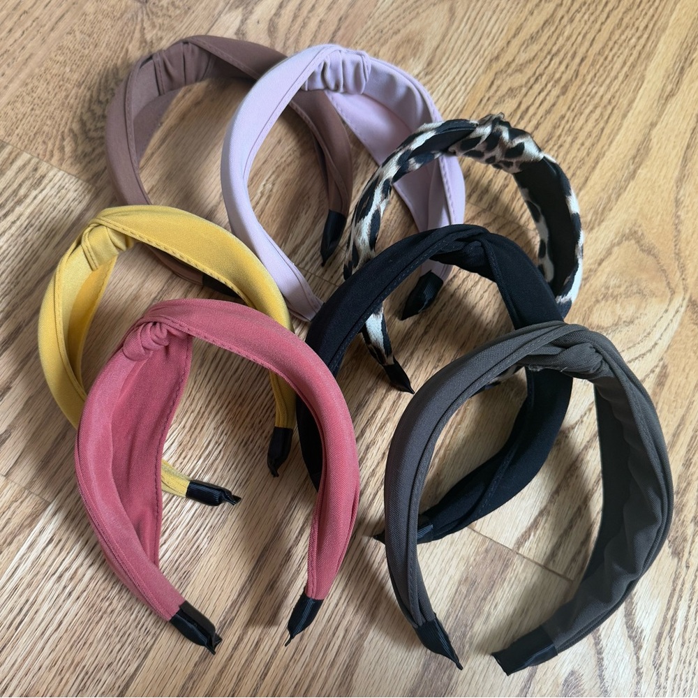 Set of seven knotted Headbands